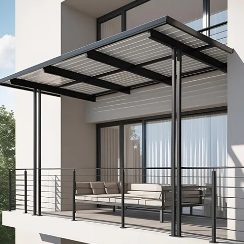 Aluminijska nadstrešnica za balkon